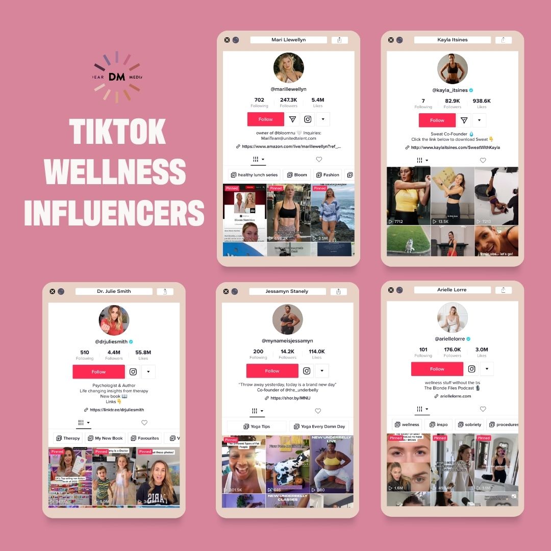TIKTOK wellness influencers list