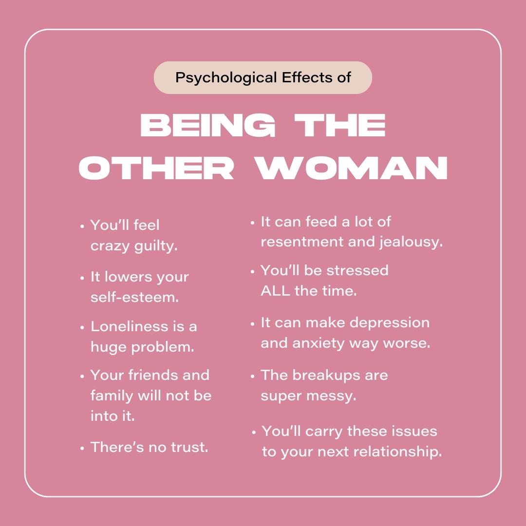 Psychological Effects of Being the Other Woman List Psychological Effects of Being the Other Woman List