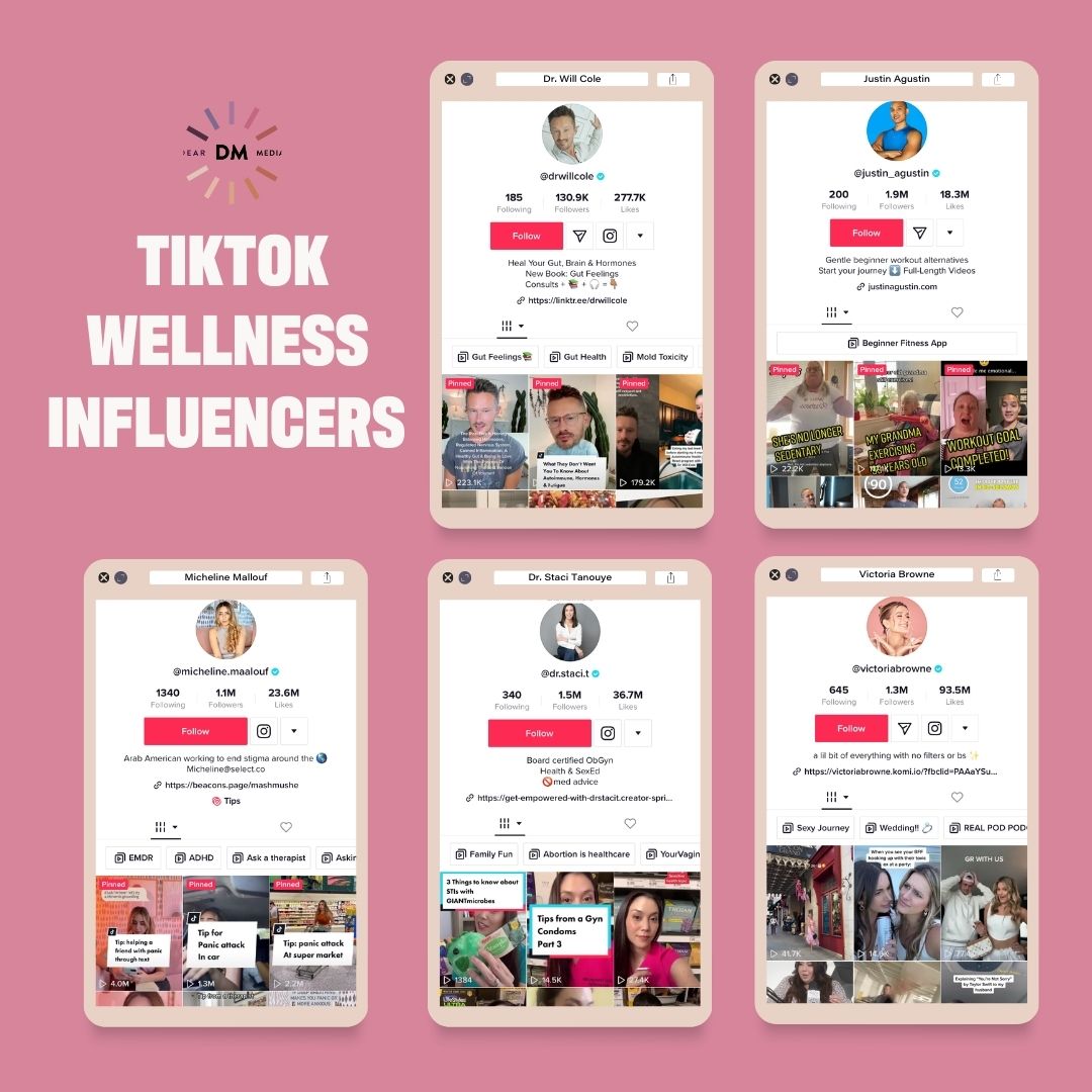top TIKTOK wellness influencers