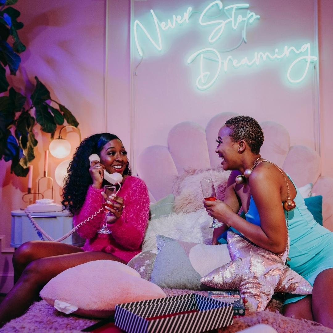 You can vibe with someone by giving off good energy!