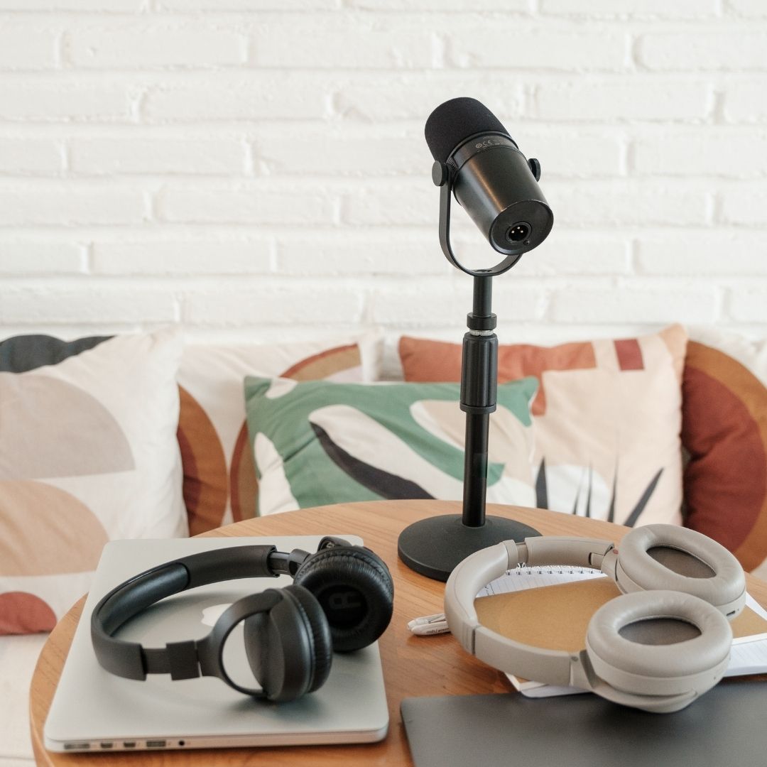 headphones on the table