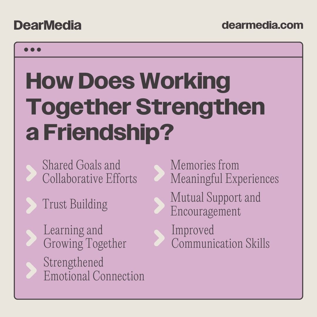 list of how does working together strengthen a friendship list of how does working together strengthen a friendship