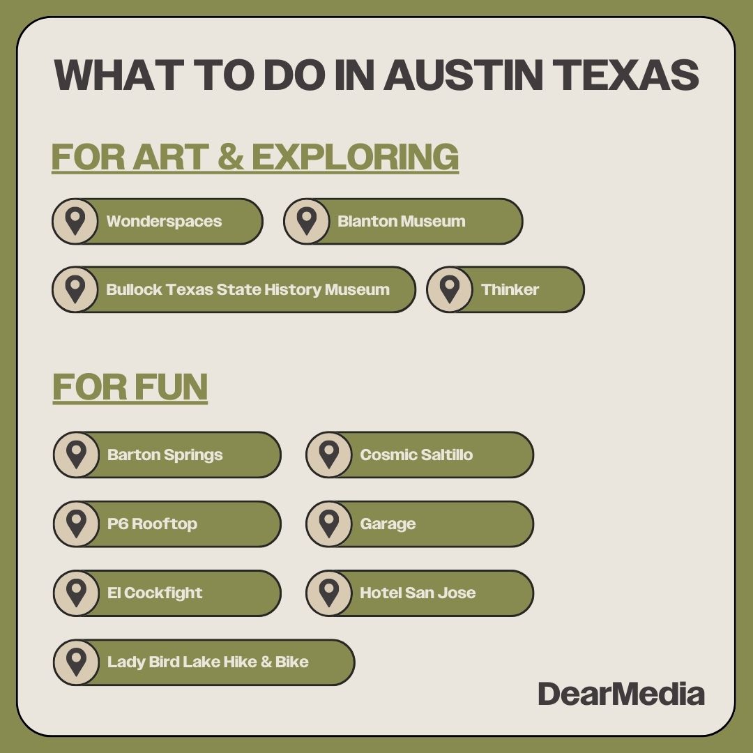 art, exploring and fun in austin