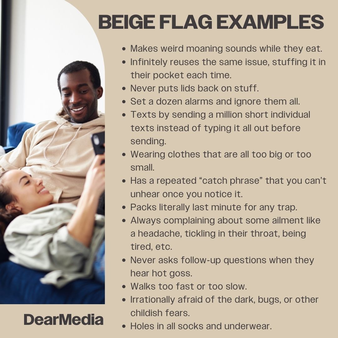 Beige Flag Examples Beige Flag Examples