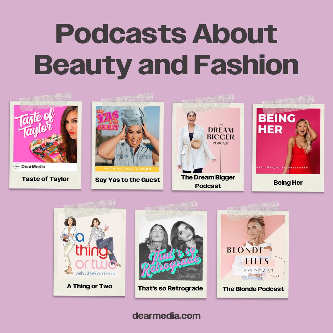 Another series of fashion and beauty podcast covers 