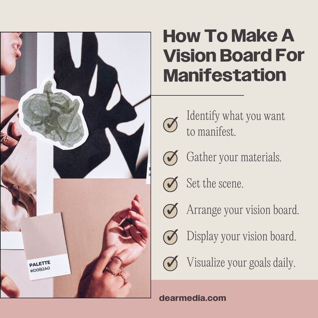 Steps to make a vison board for manifestation